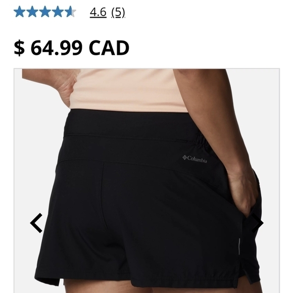 COLUMBIA Women's Alpine Chill Zero Shorts, black, plus sz 2x - Picture 8 of 9